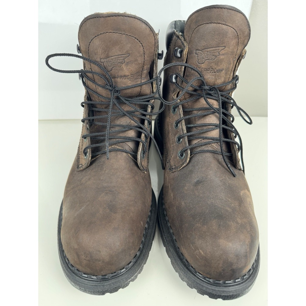 Red Wing 1206 Boots Men's Size 13 EH Brown Leather Lace Insulated Waterproof USA